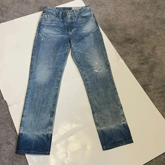 AG Adriano Goldschmied The Phoebe high rise straight leg jeans women’s size 23 - Picture 3 of 16